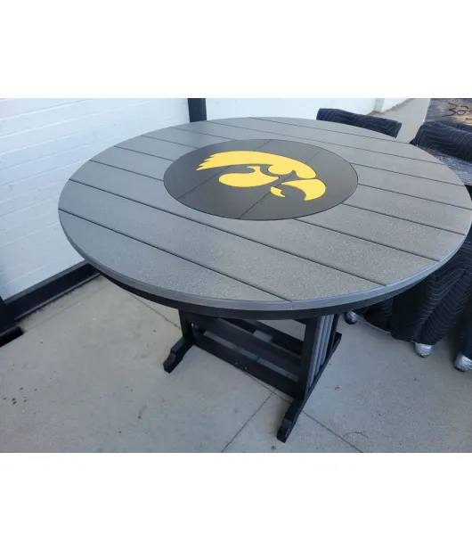 Poly Vinyl Iowa Hawkeye Bar Table - QUICK SHIP