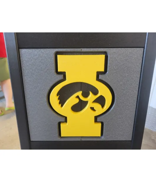 Poly Vinyl Iowa Hawkeye Bar Chair - QUICK SHIP