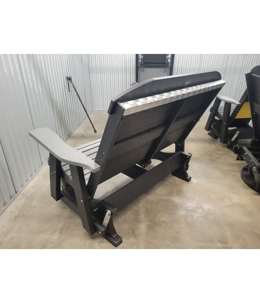 Poly Vinyl Iowa Hawkeye 4ft Outdoor Love Seat Glider - QUICK SHIP