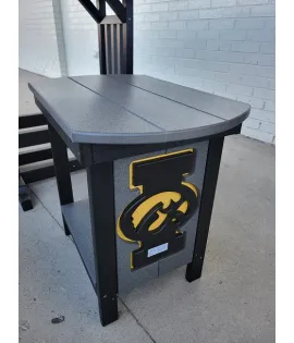 Poly Vinyl Iowa Hawkeye End Table - QUICK SHIP