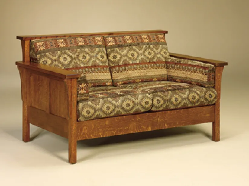 High Back Panel Loveseat