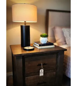 2 Drawer Night Stand - Curly Maple, Antique Slate - QUICK SHIP - 30% Off or Best Offer