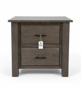 2 Drawer Night Stand - Curly Maple, Antique Slate - QUICK SHIP - 30% Off or Best Offer