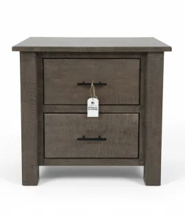 2 Drawer Night Stand - Curly Maple, Antique Slate - QUICK SHIP - 30% Off or Best Offer