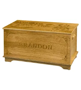 109-B Shaker Toy Box with Name and Border