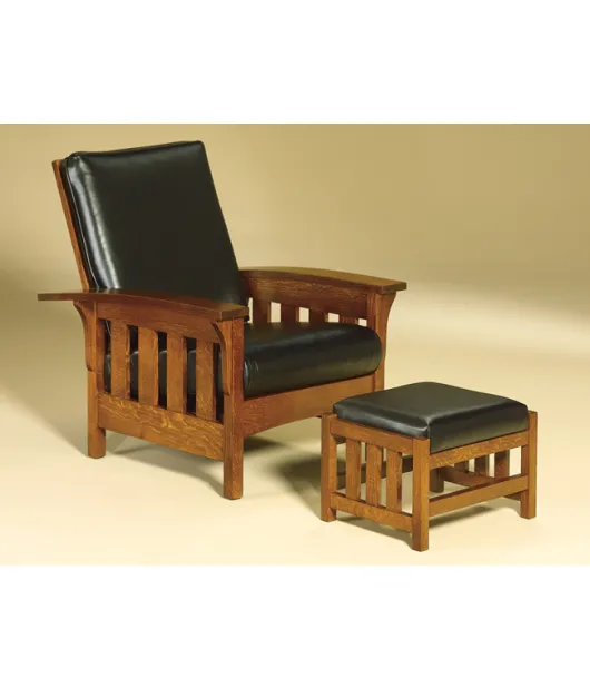 Bow Arm Slat Morris Chair