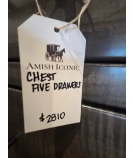 5 Dresser Drawer - Curly Maple, Antique Slate - QUICK SHIP