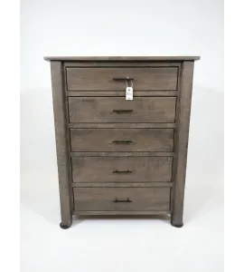 5 Drawer Dresser  - Curly Maple, Antique Slate - QUICK SHIP - 30% Off or Best Offer