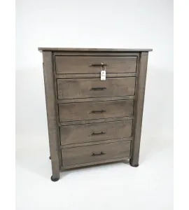 5 Drawer Dresser  - Curly Maple, Antique Slate - QUICK SHIP - 30% Off or Best Offer