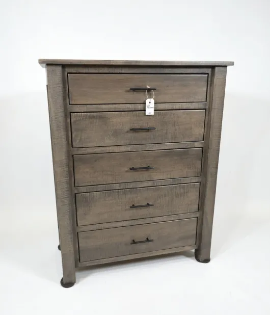 5 Drawer Dresser  - Curly Maple, Antique Slate - QUICK SHIP - 30% Off or Best Offer