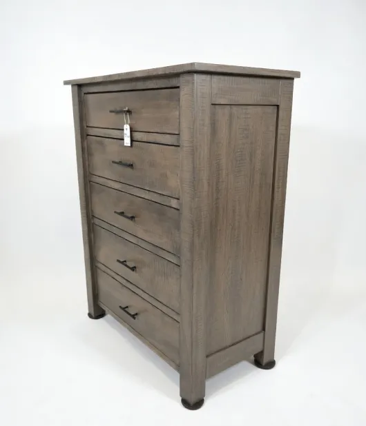 5 Drawer Dresser  - Curly Maple, Antique Slate - QUICK SHIP - 30% Off or Best Offer
