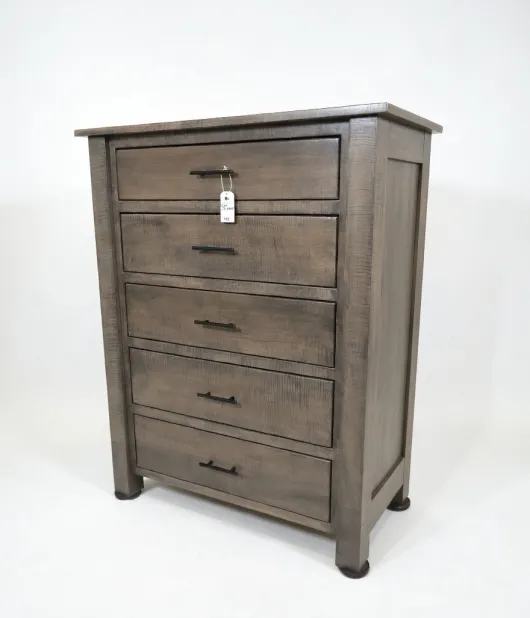 5 Drawer Dresser  - Curly Maple, Antique Slate - QUICK SHIP - 30% Off or Best Offer