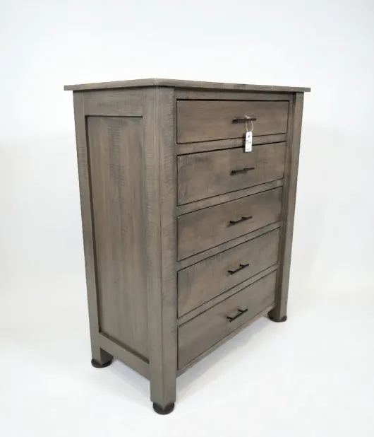 5 Drawer Dresser  - Curly Maple, Antique Slate - QUICK SHIP - 30% Off or Best Offer