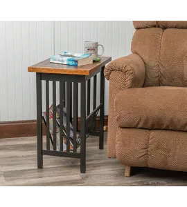 6006 Mission Plank Top Magazine Rack