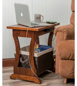 Santa Fe Plank Top Chair Side Table