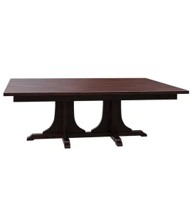 652 Mission Double Pedestal Dining Table