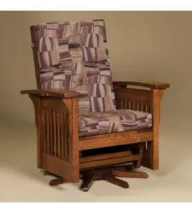 Bow Arm Slat Swivel Glider