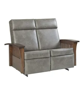 Mission 85 Deluxe Love Seat Glider Recliner