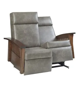 Mission 85 Deluxe Love Seat Glider Recliner