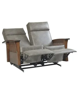 Mission 85 Deluxe Love Seat Glider Recliner