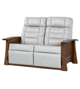 Craftsman Mission 88 Wallhugger Love Seat Recliner