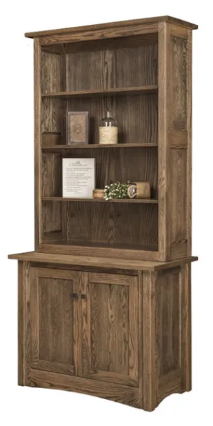Aspen 2 Drawer Credenza with Hutch