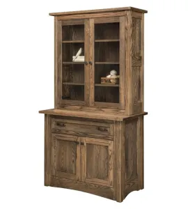 Aspen 2 Door 1 Drawer Credenza with Hutch