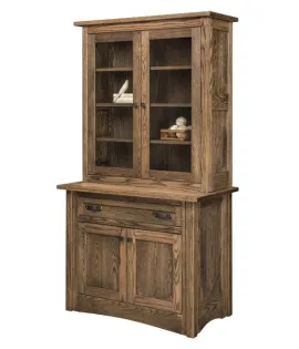 Aspen 2 Door 1 Drawer Credenza with Hutch