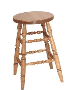 Turned Leg Bar Stool