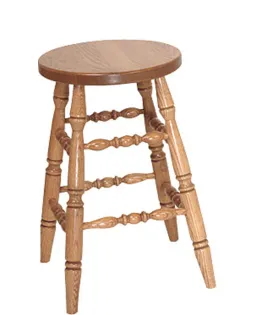 Turned Leg Bar Stool