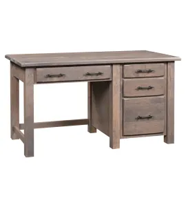 AO Barn Floor Single Pedestal Desk
