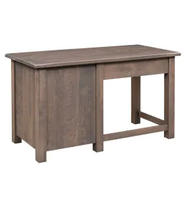 AO Barn Floor Single Pedestal Desk
