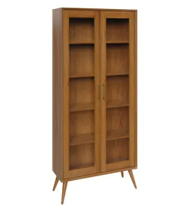 South Shore 1047 Bookcase with Glass Panel Doors