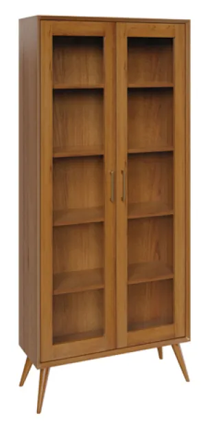 South Shore 1047 Bookcase with Glass Panel Doors