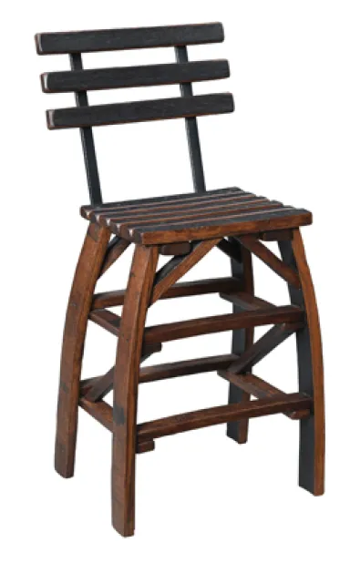 Deluxe Whiskey Barrel Bar Stool