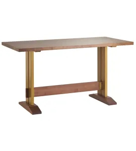 Straight Edge Counter Table with Brooklyn Base
