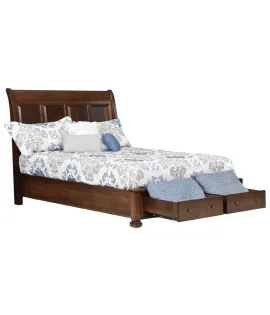 Stanton Sleigh Bed with Footboard Storage Drawer