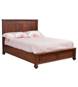 Stanton Panel Bed with Footboard Storage Drawer