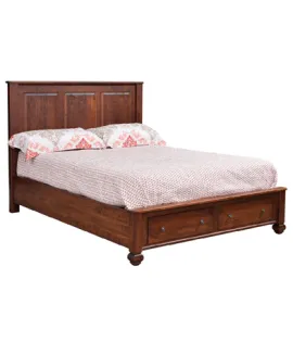 Stanton Panel Bed with Footboard Storage Drawer