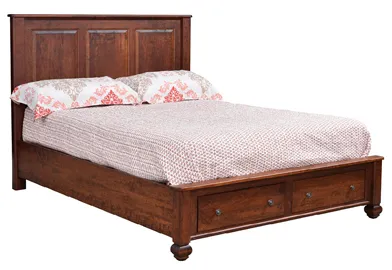 Stanton Panel Bed with Footboard Storage Drawer