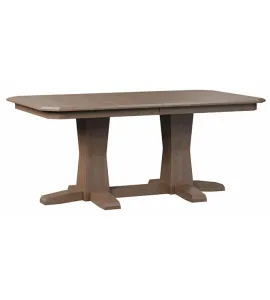 Bevel Shaker Double Pedestal Dining Table