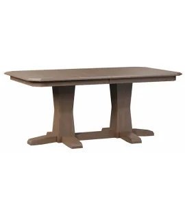 Bevel Shaker Double Pedestal Dining Table