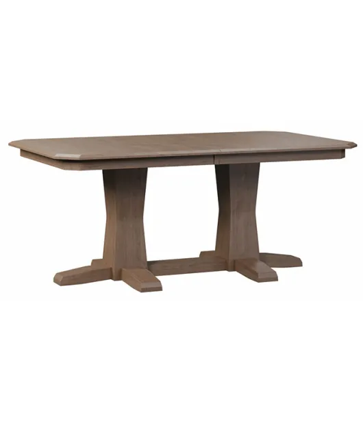Bevel Shaker Double Pedestal Dining Table