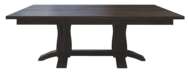 Beveled Shaker Double Pedestal Dining Table