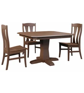 Bevel Shaker Single Pedestal Dining Table