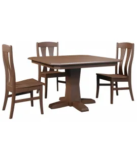 Bevel Shaker Single Pedestal Dining Table