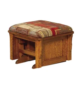 Bow Arm Panel Ottoman