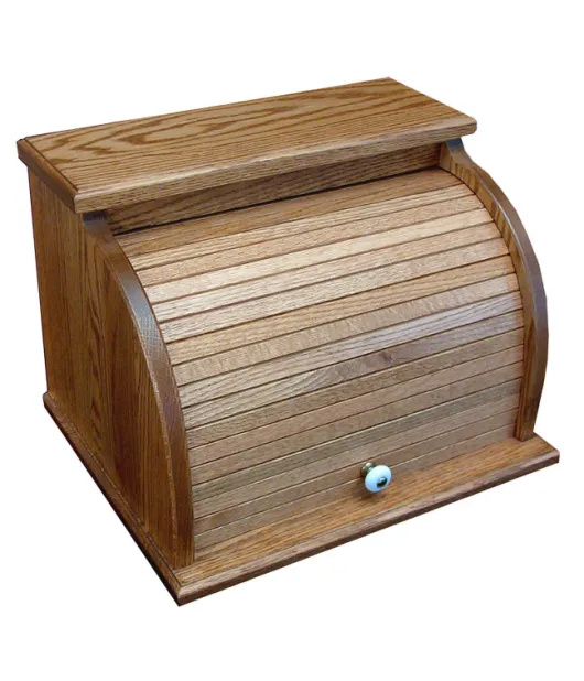 Plain Roll Top Breadbox