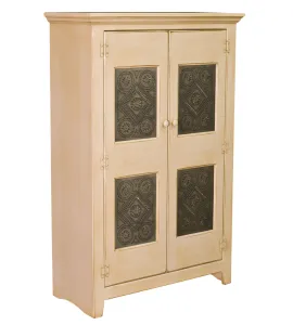Vintage Jelly Cupboard with Tin Doors