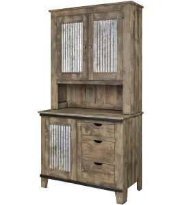 Gold Mine Eagle River Hutch with 2 Adjustable Shelves